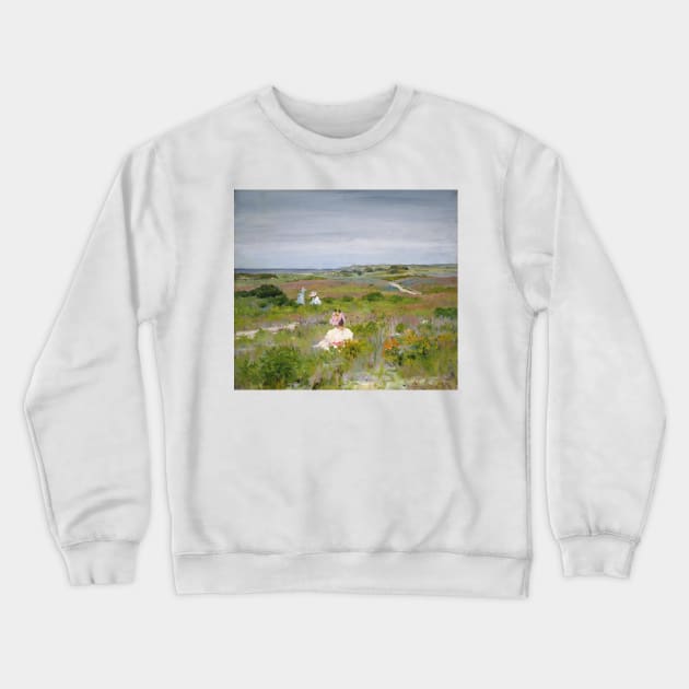 Landscape: Shinnecock, Long Island by William Merritt Chase Crewneck Sweatshirt by Classic Art Stall